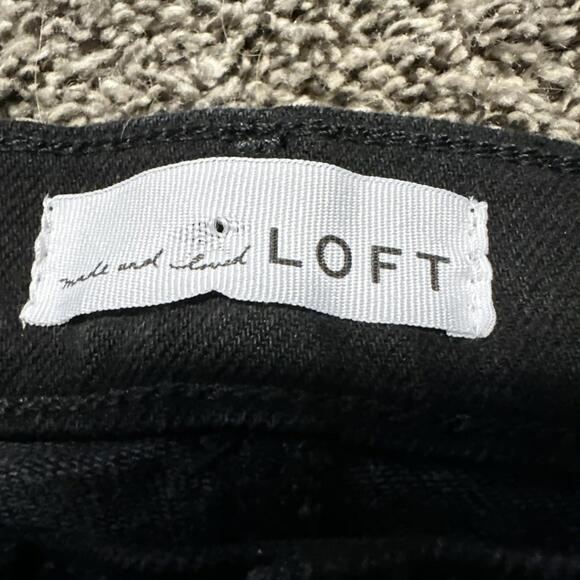 NWT Loft The Slim Woman’s 6/28 High Rise Regular‎ Fit Black Denim 28x25 - Picture 3 of 9